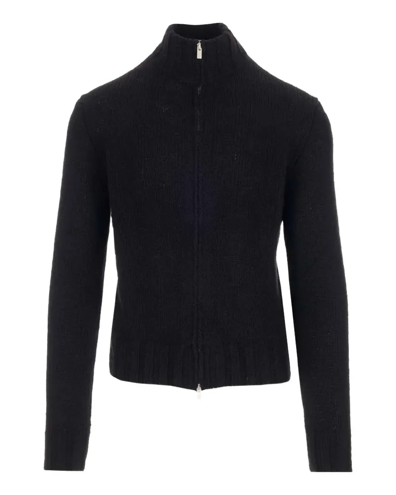 Al Duca D’Aosta 1902 ribbed-trim wool cardigan - Schwarz Schwarz