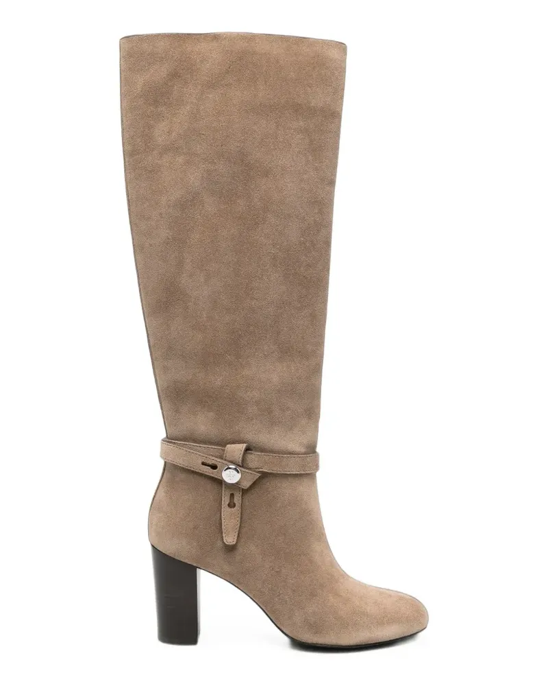 Tory Burch Romy Stiefel aus Wildleder - Nude Nude