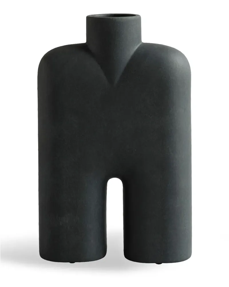 101 Copenhagen Mittelgroße Cobra Tall Vase (45cm x 10cm) - Schwarz Schwarz