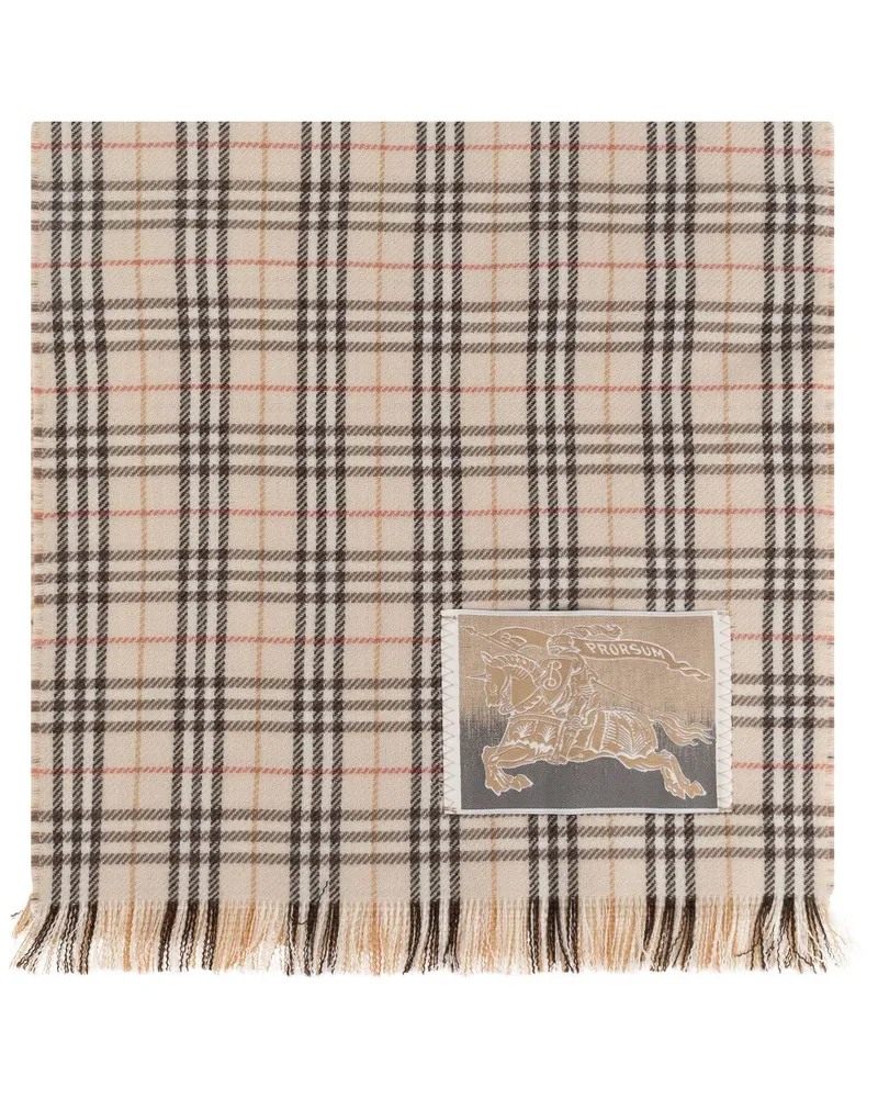 Burberry Schal mit Check - Nude Nude