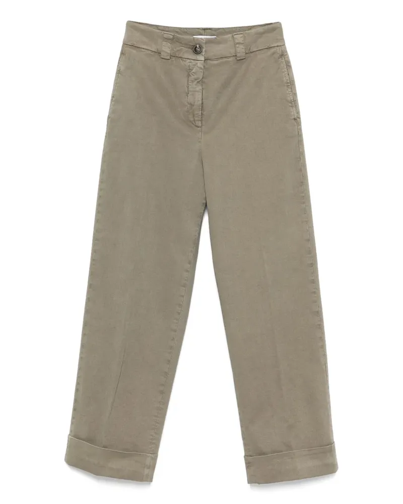 Peserico Hose mit Umschlag - Grün Grün