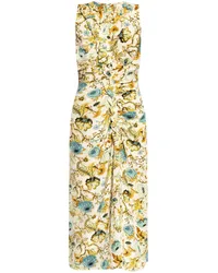 Ulla Johnson Lorna Seidenkleid mit Blumen-Print Gelb