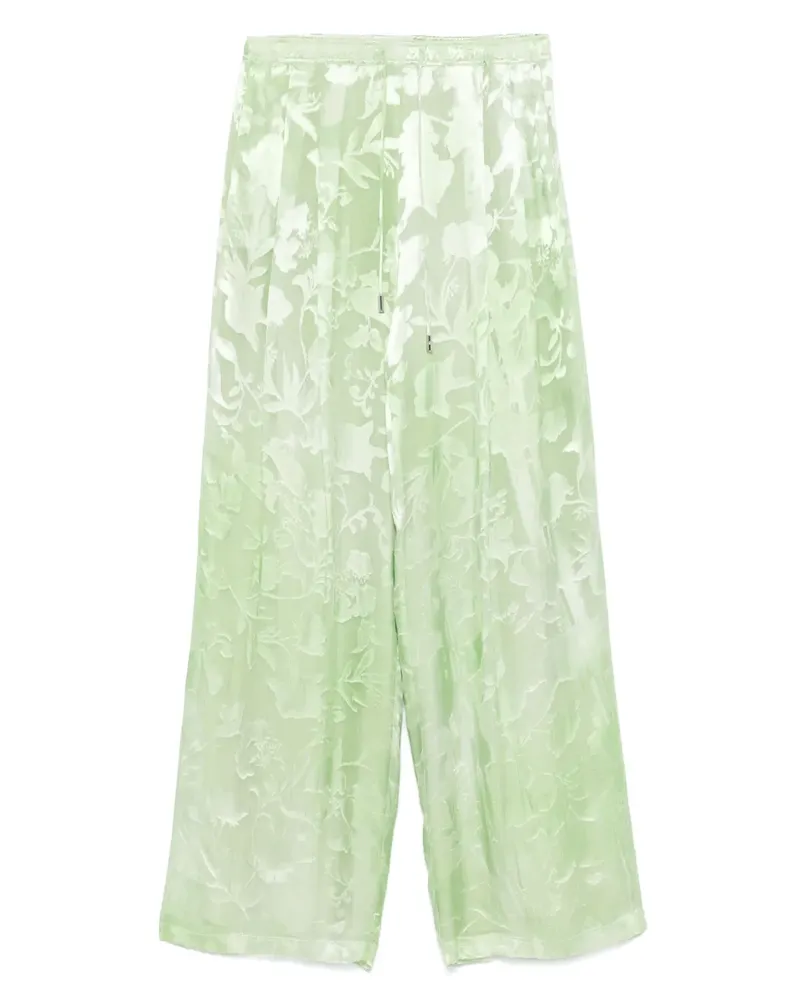 Ermanno Scervino Hose mit Blumenjacquard - Grün Grün