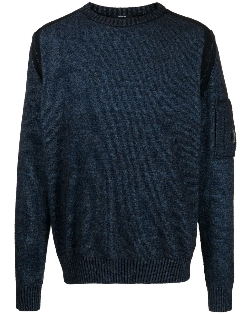 C.P. Company Pullover mit Linsen-Detail - Blau Blau