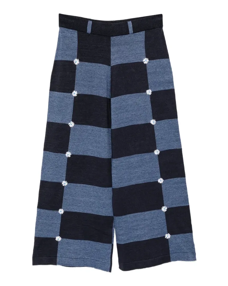 YANYAN KNITS Daisy trousers - Blau Blau