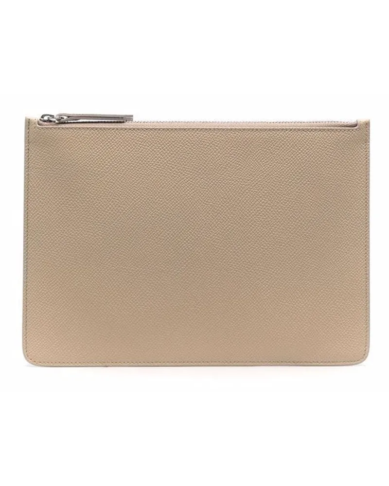 Maison Margiela Clutch mit Ziernähten - Nude Nude