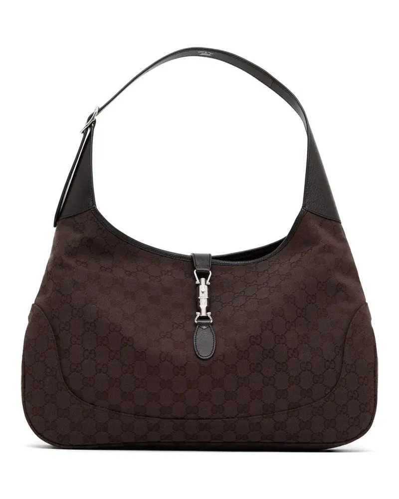 Gucci Jackie GG Supreme Schultertasche - Braun Braun