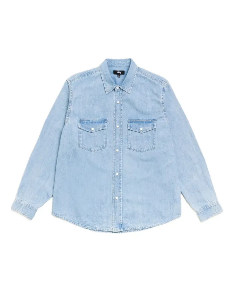 Stüssy Western denim shirt - Blau Blau