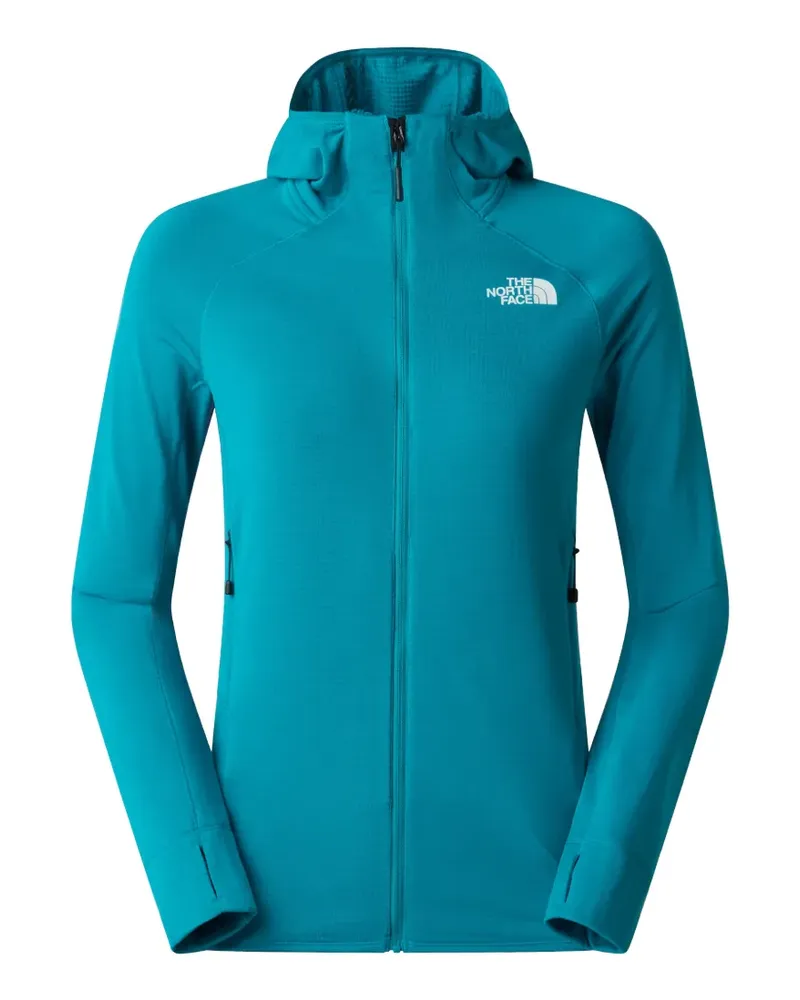 The North Face logo-print zip-up jacket - Blau Blau