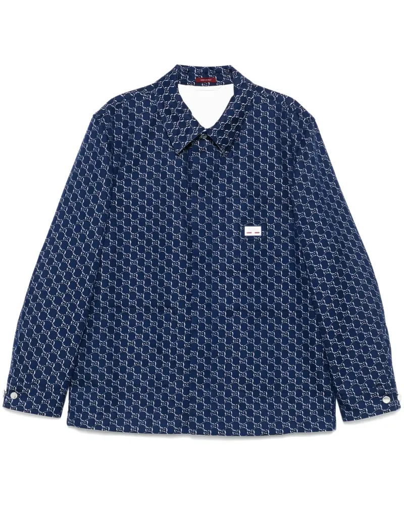 Gucci Jacke aus GG Shadow-Jacquard - Blau Blau
