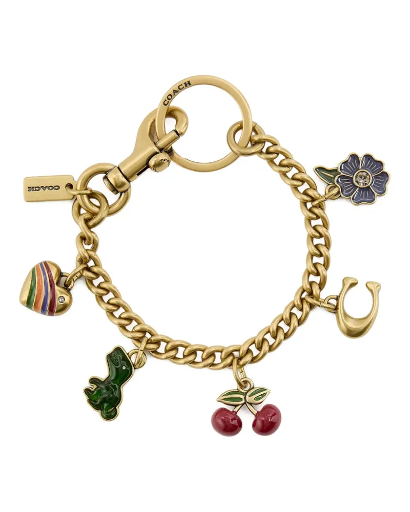 Coach Taschenanhänger mit Kettendetail - Gold Gold