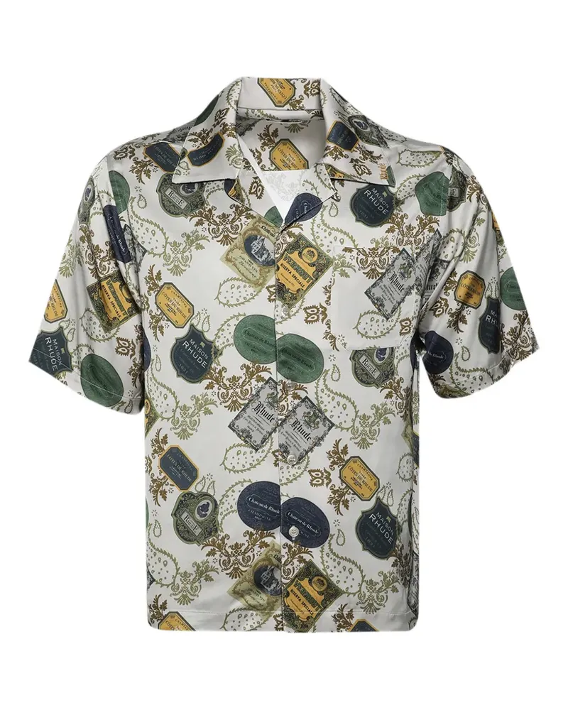RHUDE Hemd mit Bandana-Print - Nude Nude