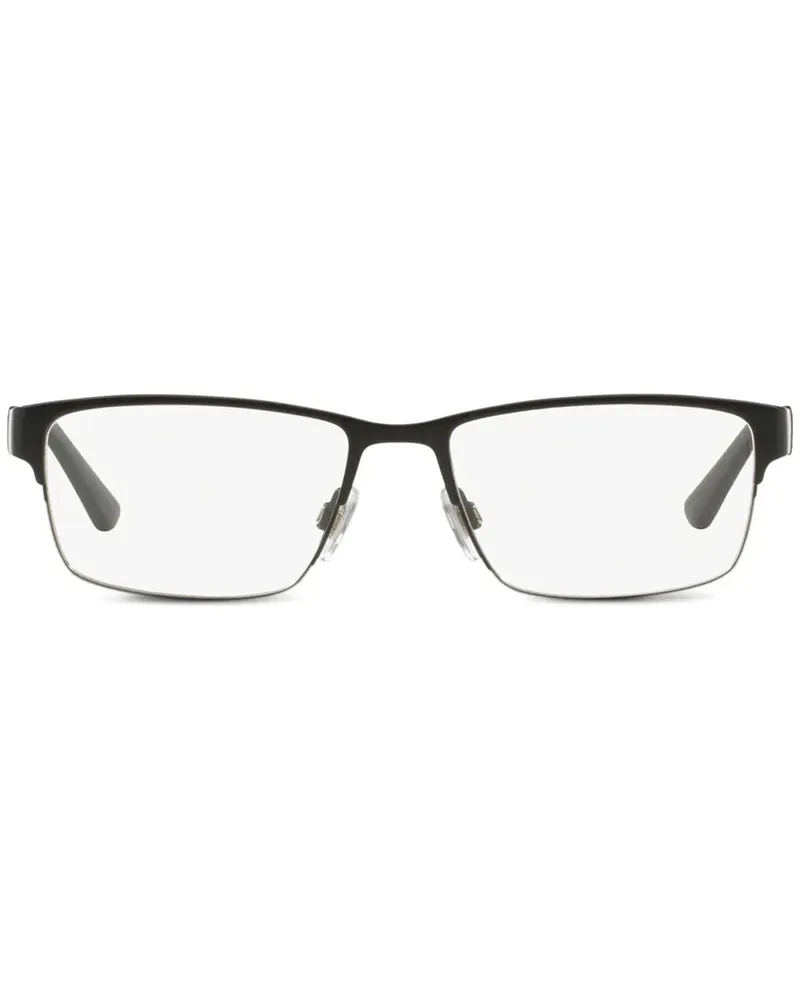 Ralph Lauren Brille mit eckigem Gestell - Schwarz Schwarz