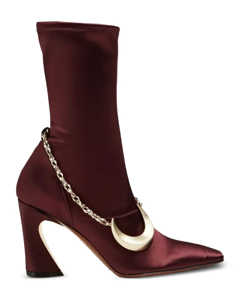 Zimmermann Stiefeletten mit Kettendetail - Rot Rot