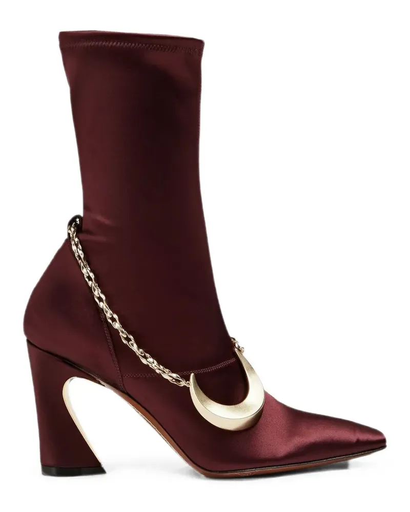 Zimmermann chain-detail ankle boots - Rot Rot