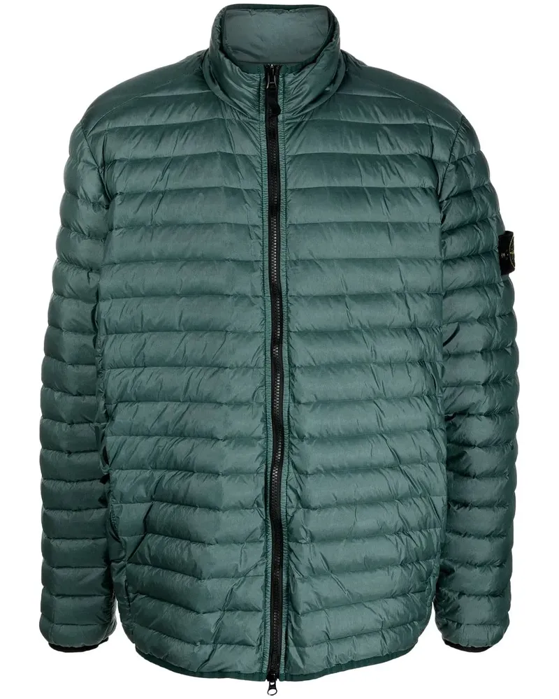 Stone Island Gefütterte Jacke mit Kompass - Grün Grün