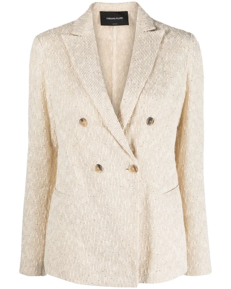 Fabiana Filippi Doppelreihiger Blazer - Nude Nude