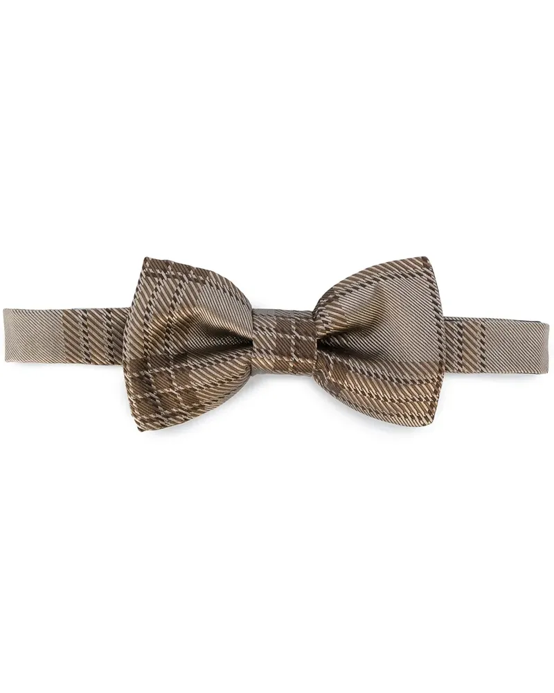 Valentino Garavani Karierte  Seidenfliege - Braun Braun