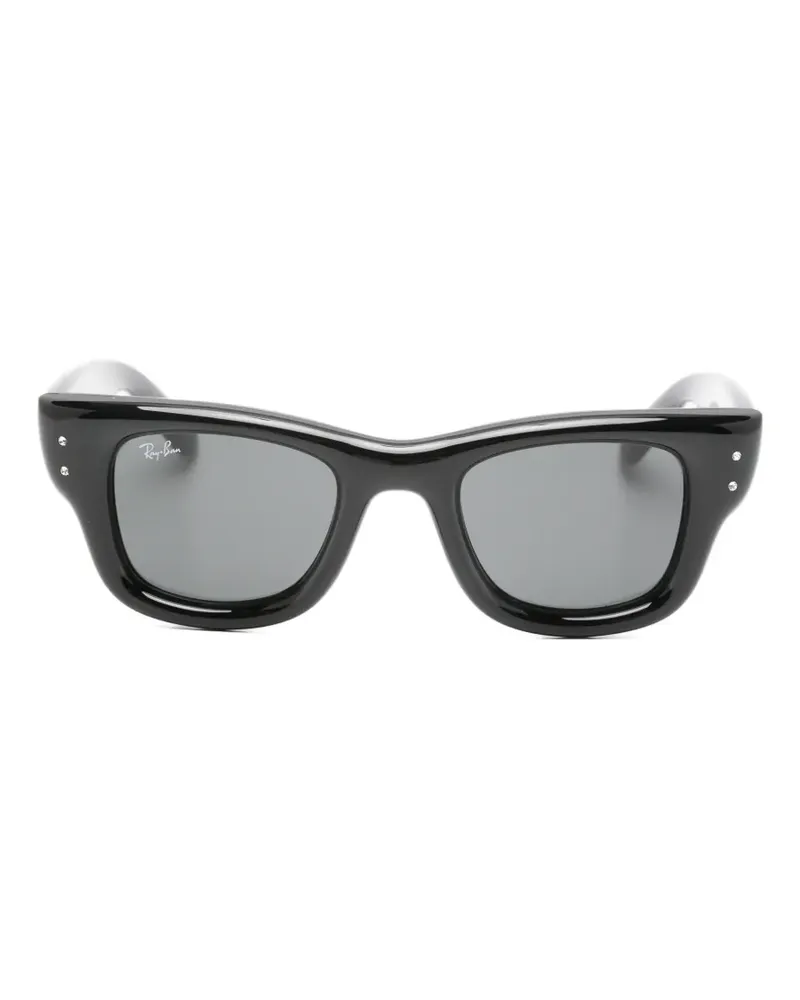 Ray Ban Wayfarer Puffer Sonnenbrille mit Kristallen - Schwarz Schwarz