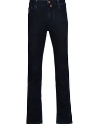 Jacob Cohën Halbhohe Slim-Fit-Jeans Blau