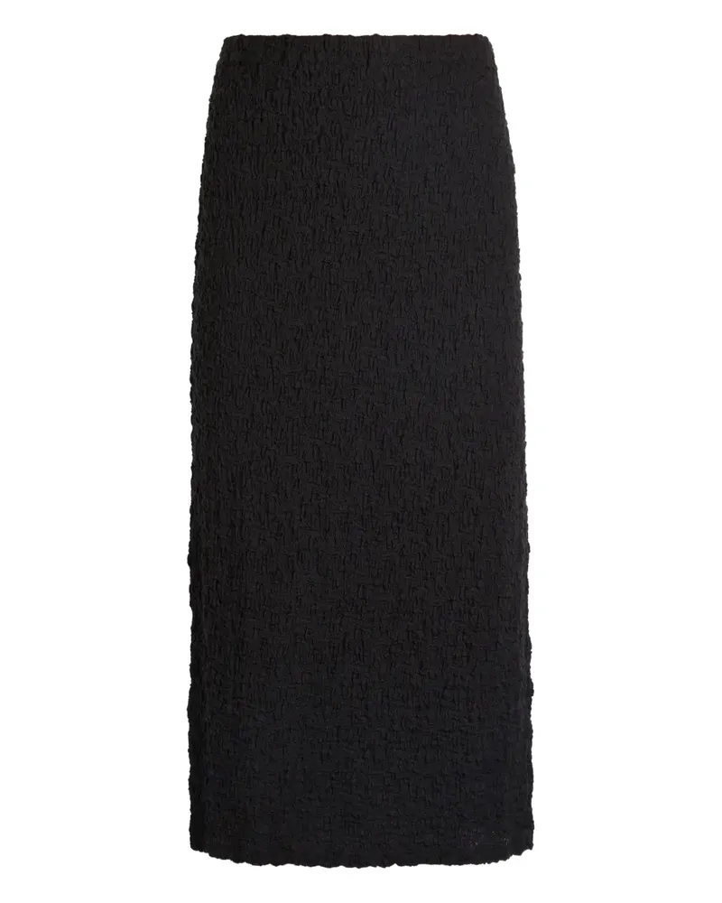 Eileen Fisher textured straight skirt - Schwarz Schwarz