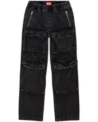 Diesel D-Beartson Straight-Leg-Jeans Schwarz