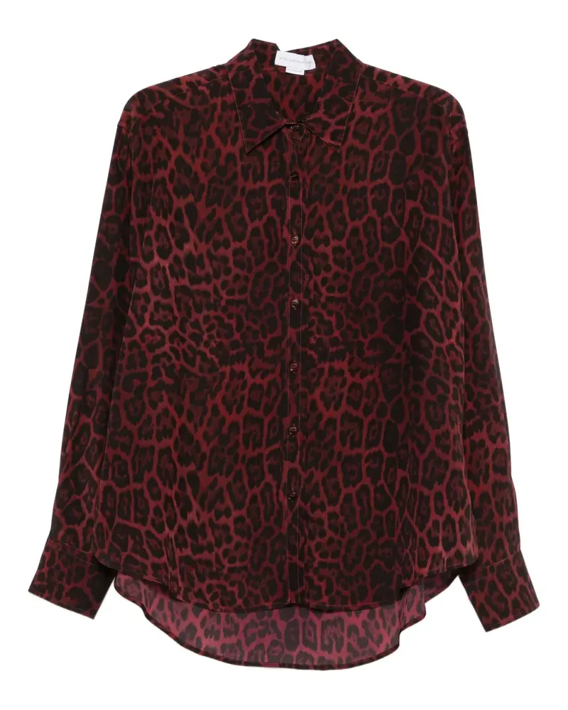 Stella McCartney Hemd mit Leoparden-Print - Rot Rot