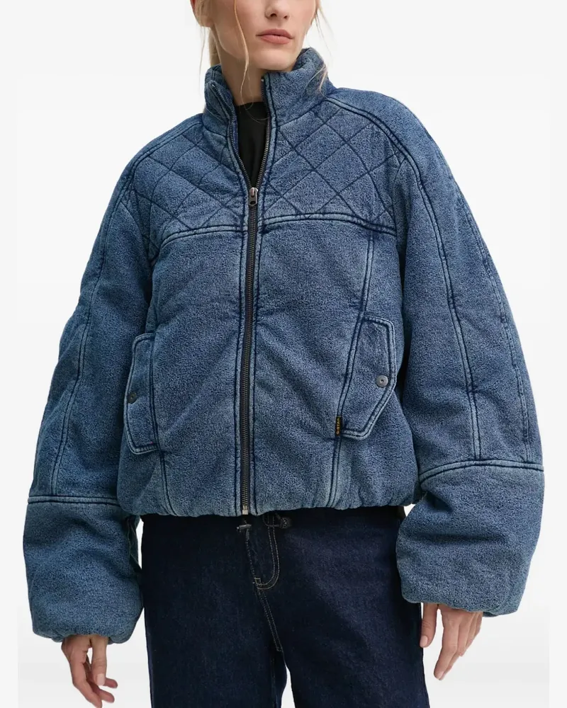 G-STAR RAW quilted zip-up jacket - Blau Blau