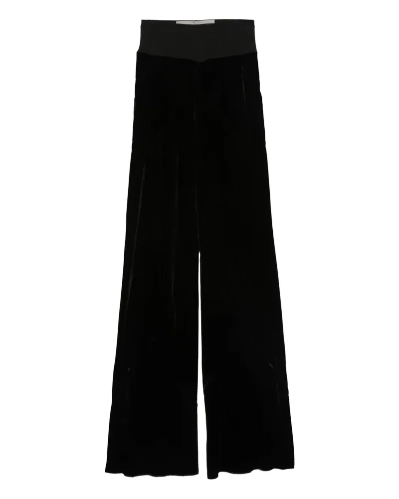 Rick Owens Hose mit Samteinsätzen - Schwarz Schwarz