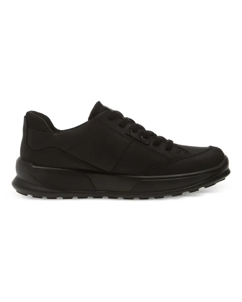 Ecco Byway 2.0 Low-Top-Sneakers aus Leder - Schwarz Schwarz