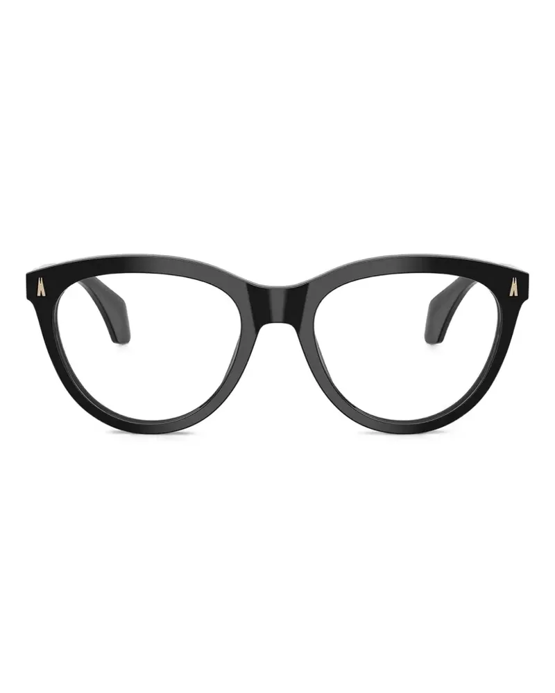 Moncler Eckige Brille mit Glanzoptik - Schwarz Schwarz