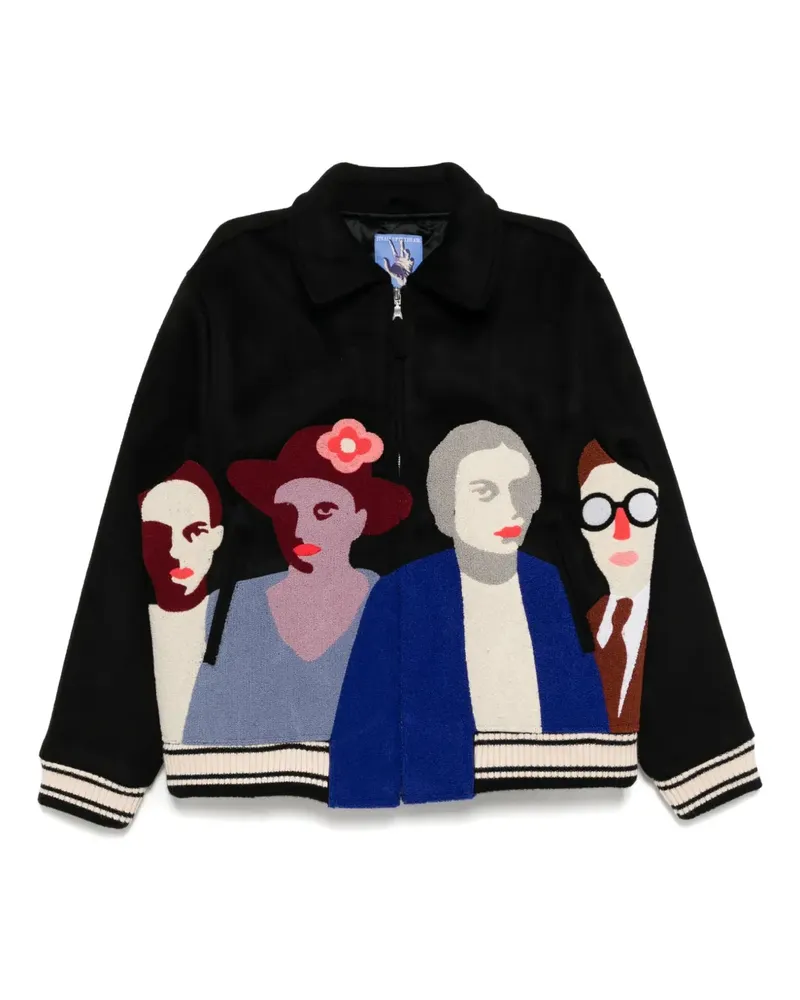 KidSuper Collegejacke - Schwarz Schwarz