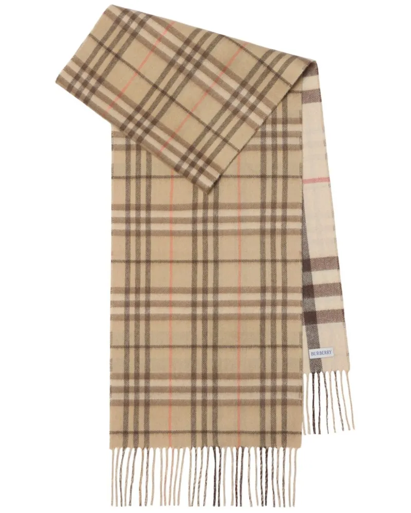 Burberry Schal mit Vintage Check-Muster - Nude Nude