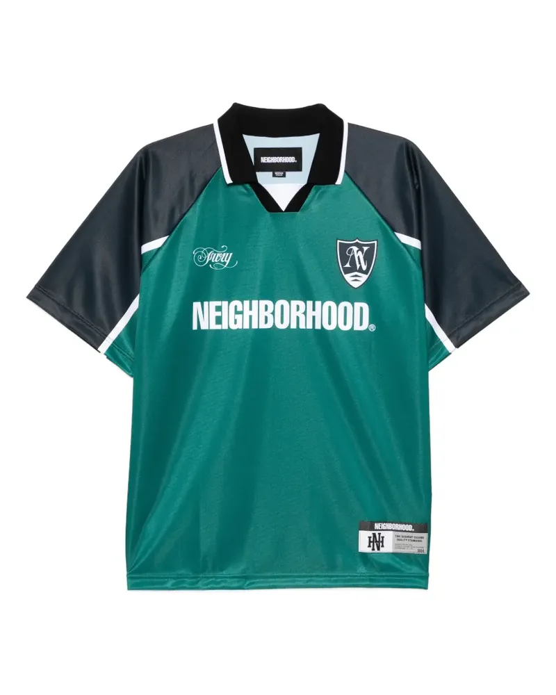 Neighborhood T-Shirt mit Logo-Print - Grün Grün