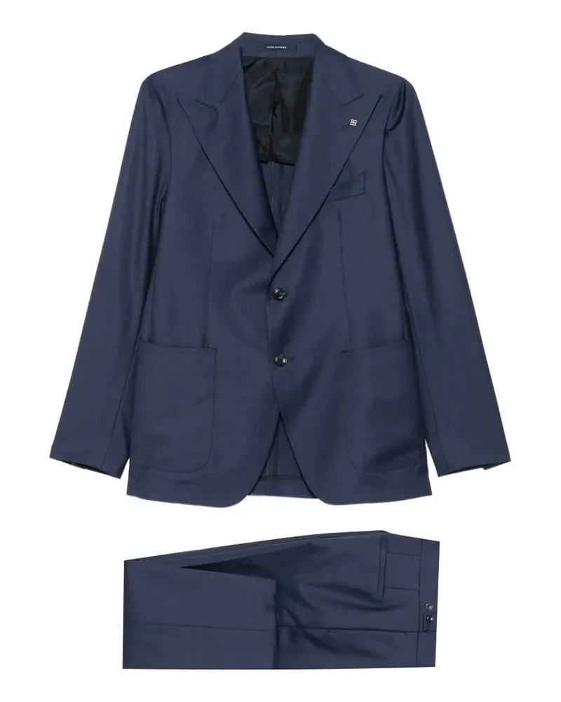 Tagliatore Anzug mit steigendem Revers - Blau Blau