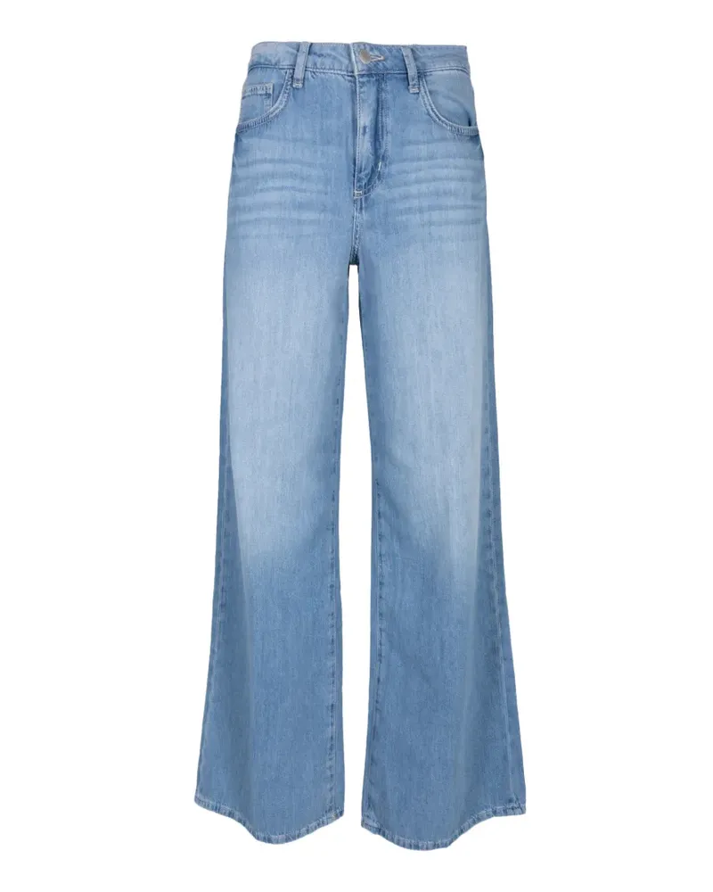L'Agence faded wide-leg jeans - Blau Blau