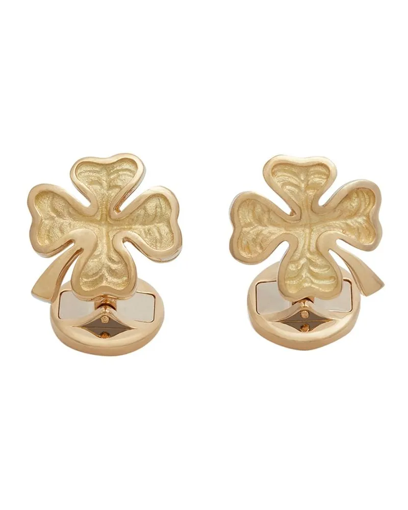 Dolce & Gabbana 18kt 'Good Luck' Gelbgold-Manschettenknöpfe mit Rubin Gold