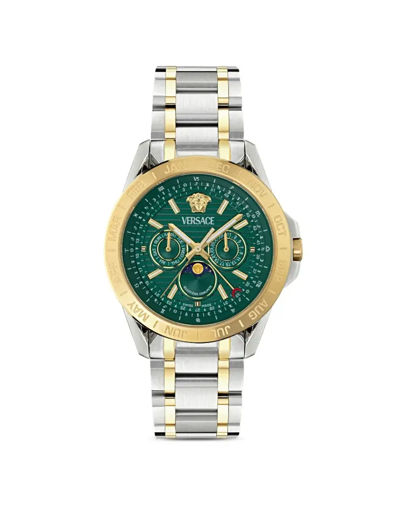 Versace Galaxy Moonphase 43mm - Grün Grün
