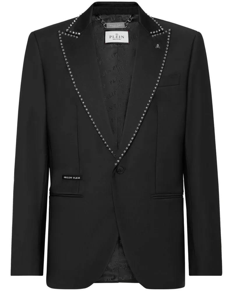 Philipp Plein Sakko mit Nieten - Schwarz Schwarz