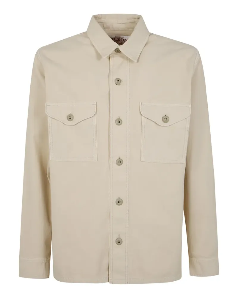 Filson Field button-up chest-pocket shirt jacket - Nude Nude