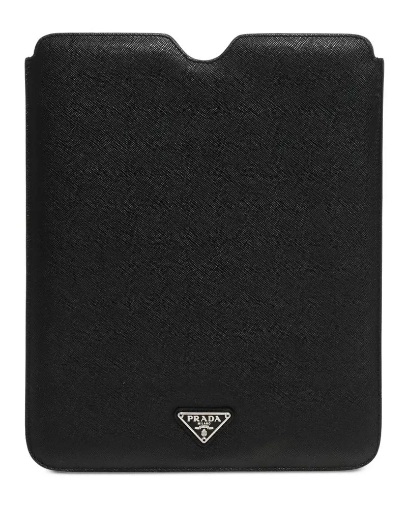 Prada iPad-Hülle aus Saffiano-Leder - Schwarz Schwarz