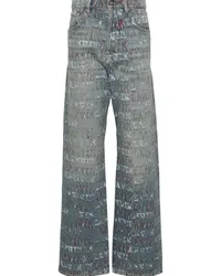 Lanvin x Future Jeans mit Logo-Print Blau