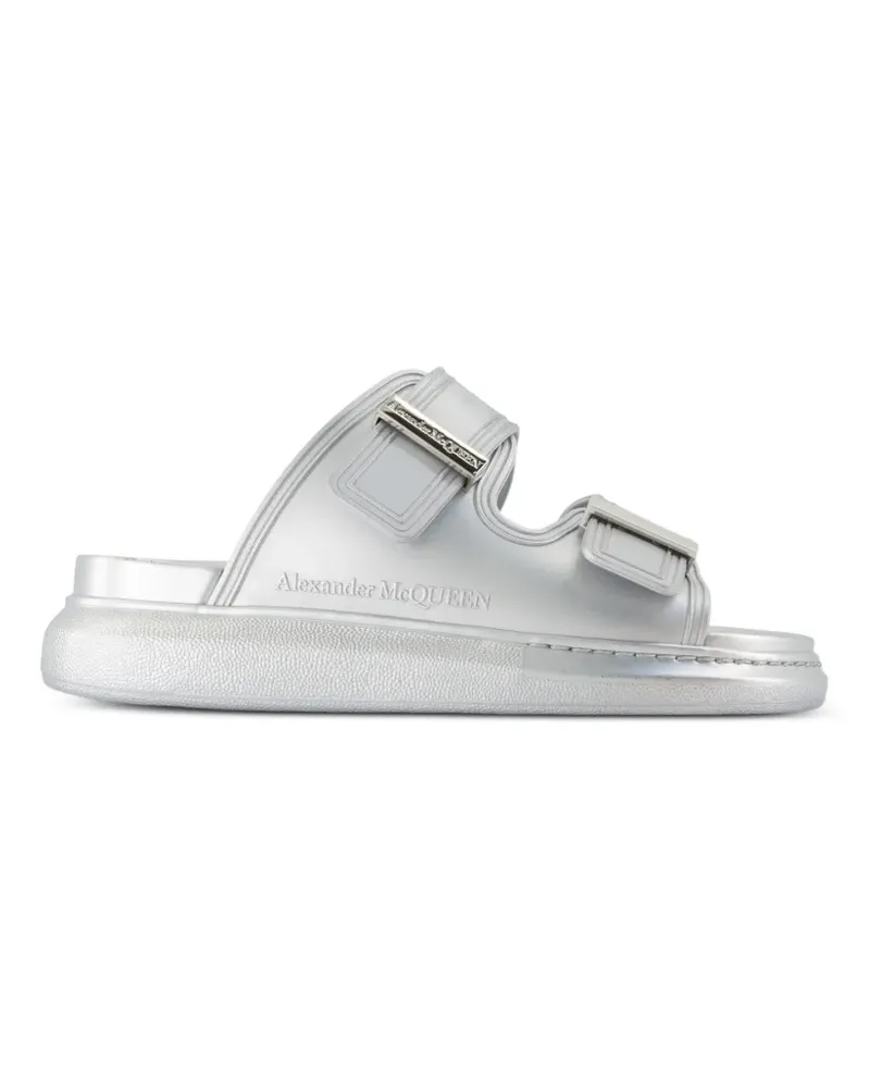 Alexander McQueen Hybrid Sandalen mit Doppelband - Silber Silber