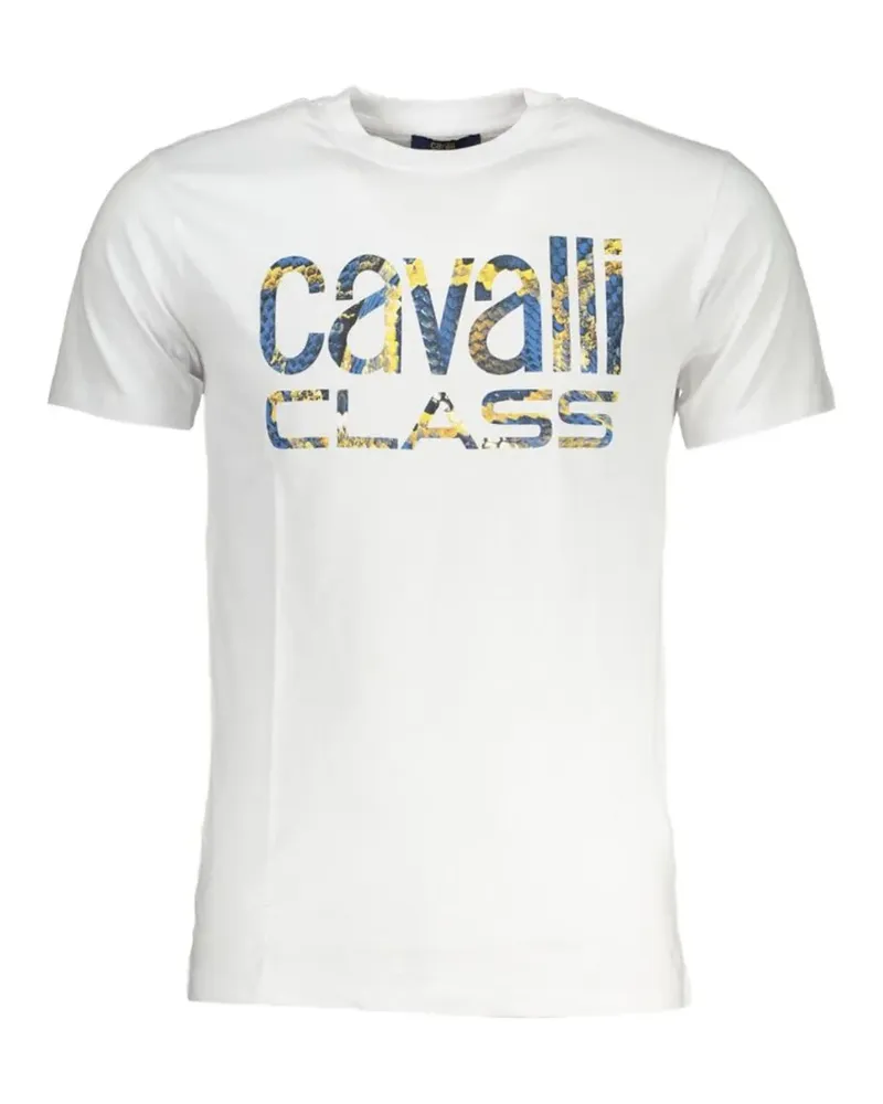 Roberto Cavalli logo-print T-shirt - Weiß Weiß