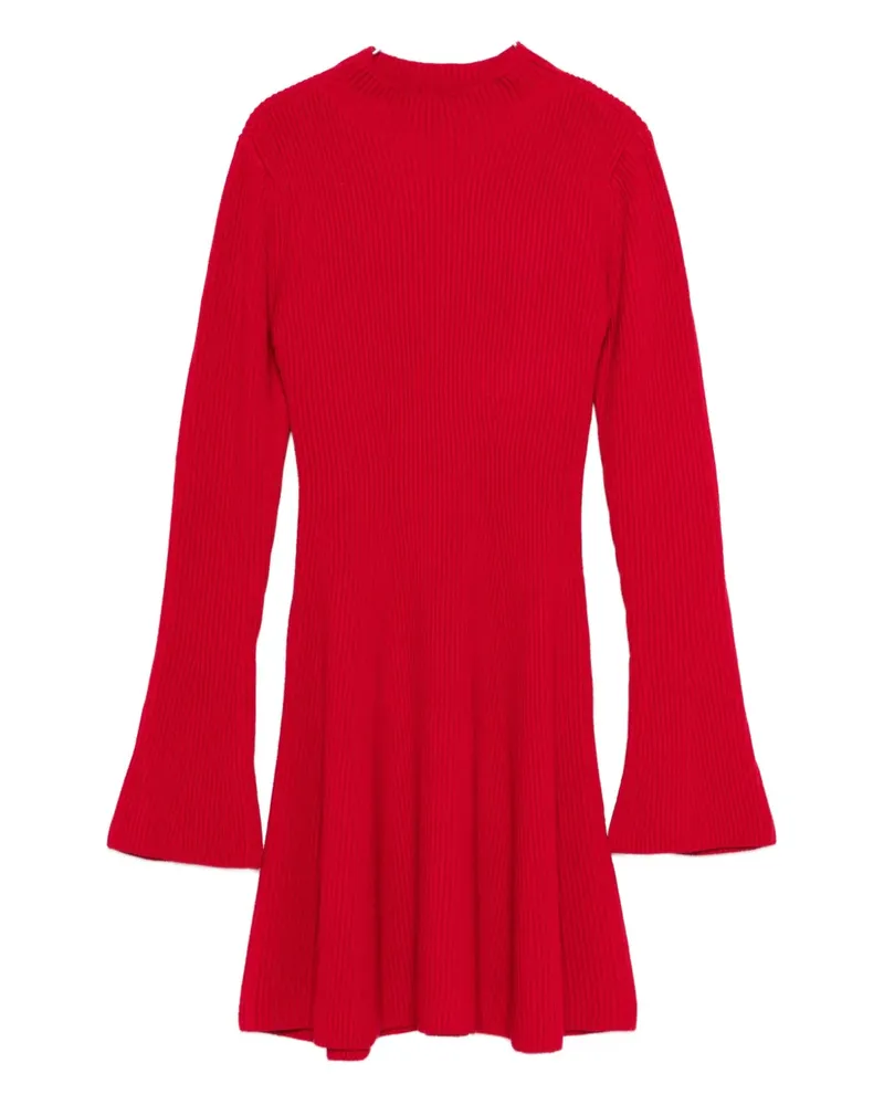Twin-Set ribbed mini dress - Rot Rot