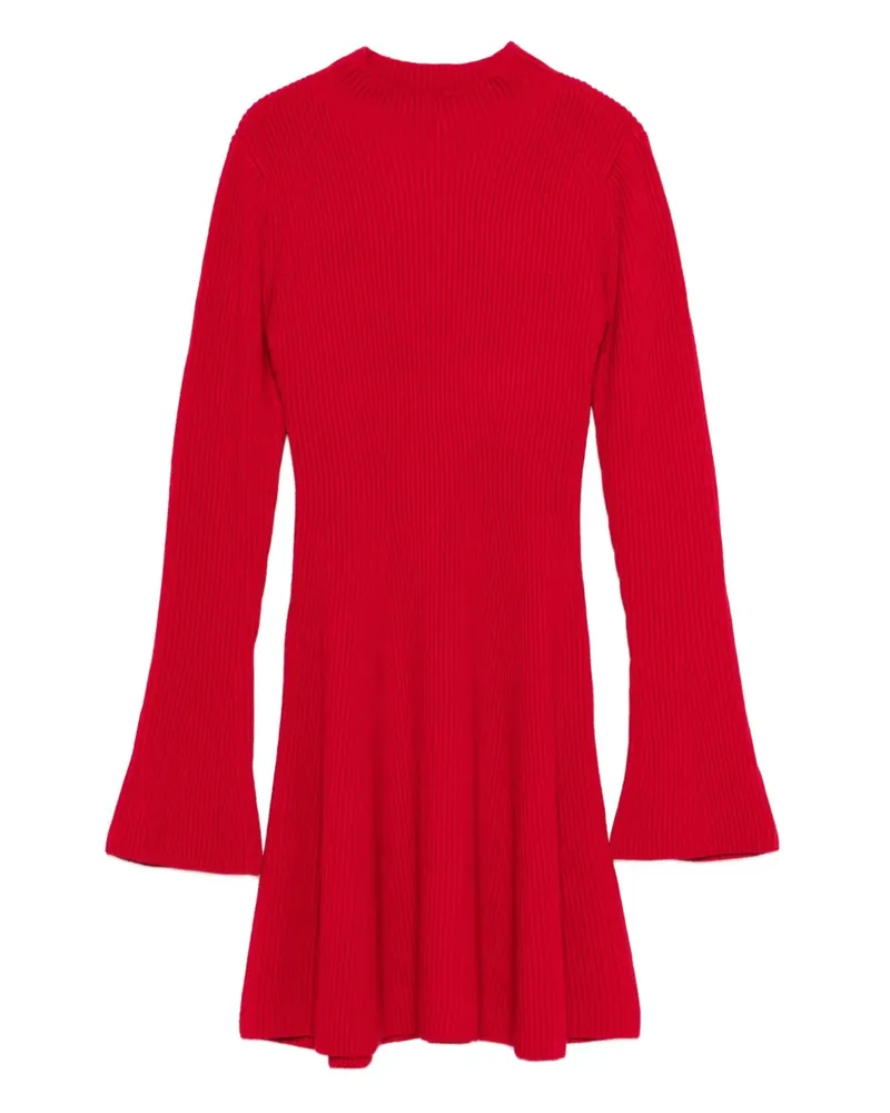 Twin-Set ribbed mini dress - Rot Rot
