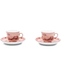 Ginori 1735 Zweiteiliges Oriente Italiano Teeservice Rosa