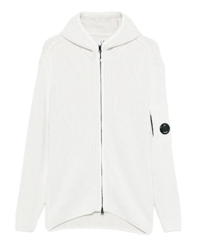 C.P. Company Kapuzenjacke mit Reißverschluss - Weiß Weiß