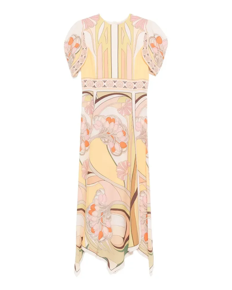 La DoubleJ Cherie Scarf midi dress - Rosa Rosa