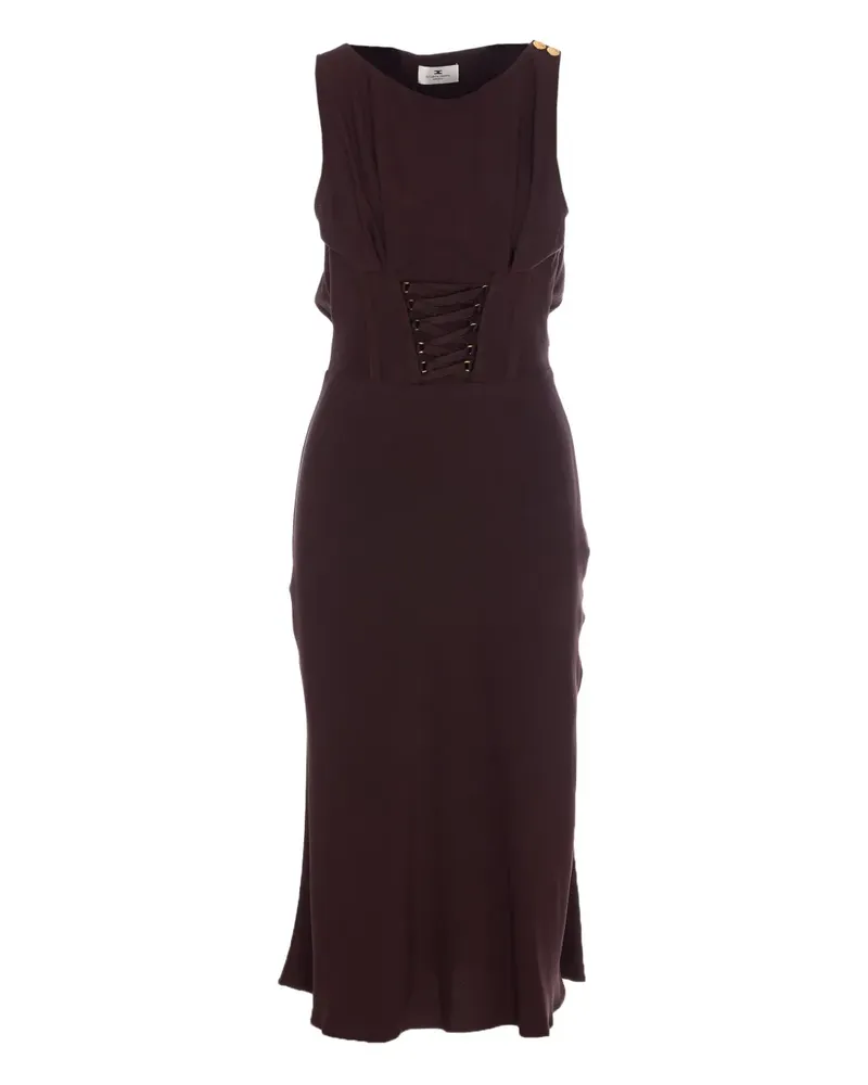 Elisabetta Franchi Ausgestelltes Korsett-Kleid - Braun Braun